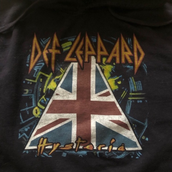 Mens Def Leopard Lightweight Hoodie - Picture 2 of 4